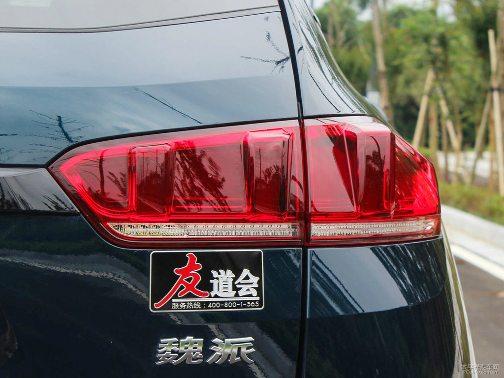 夢(mèng)幻藍(lán)魏牌 VV7車尾外觀圖片