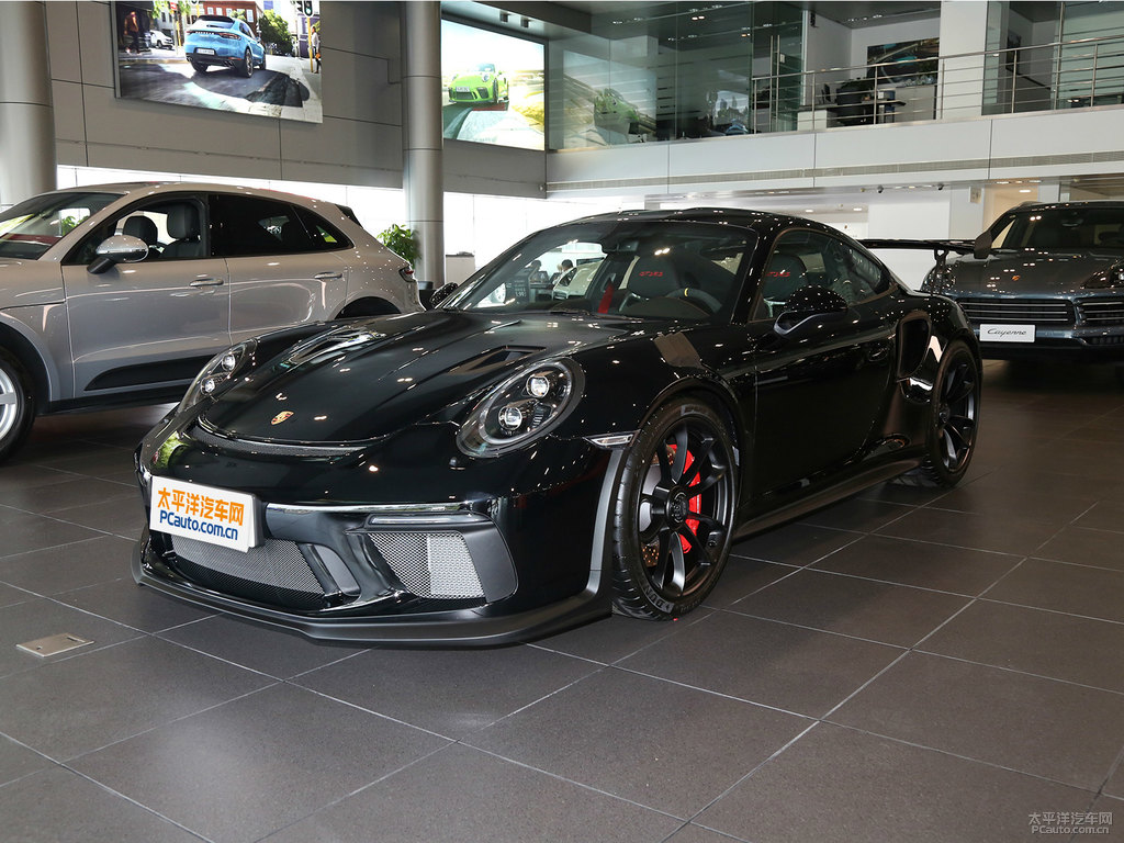黑色保時(shí)捷911整車外觀外觀圖片