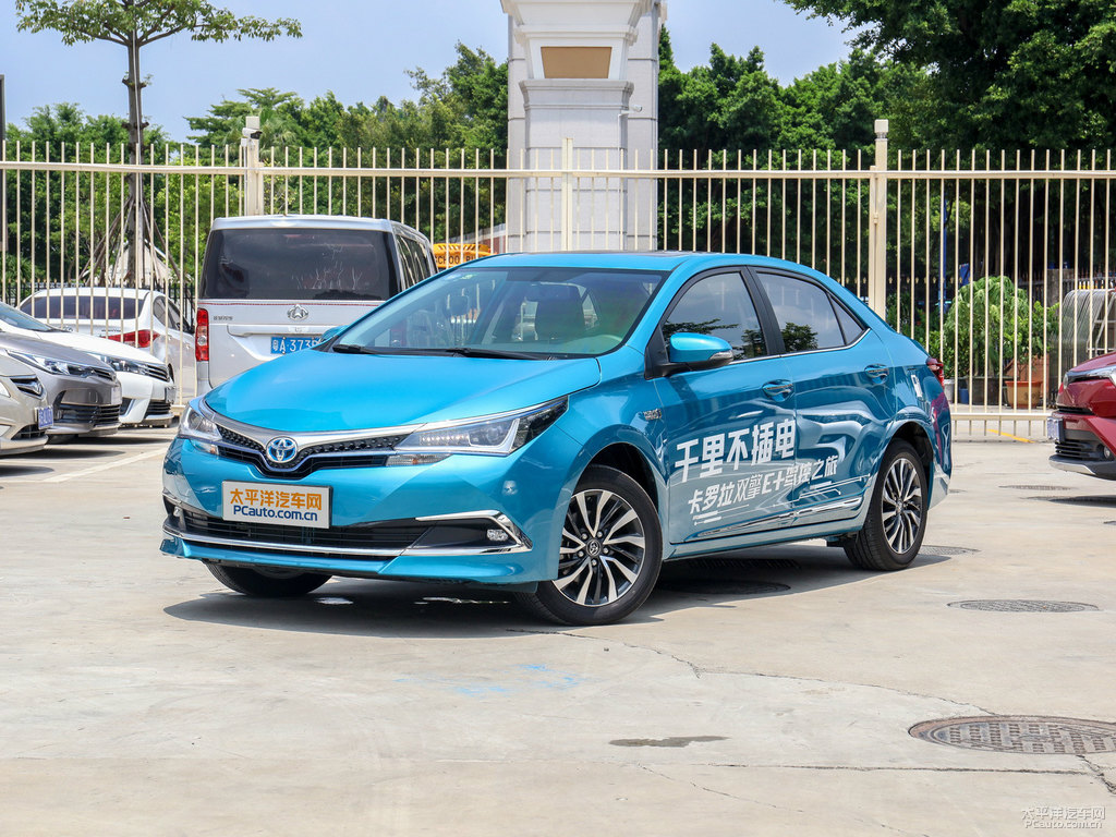 天際藍(lán)金屬色卡羅拉雙擎E+整車外觀外觀圖片