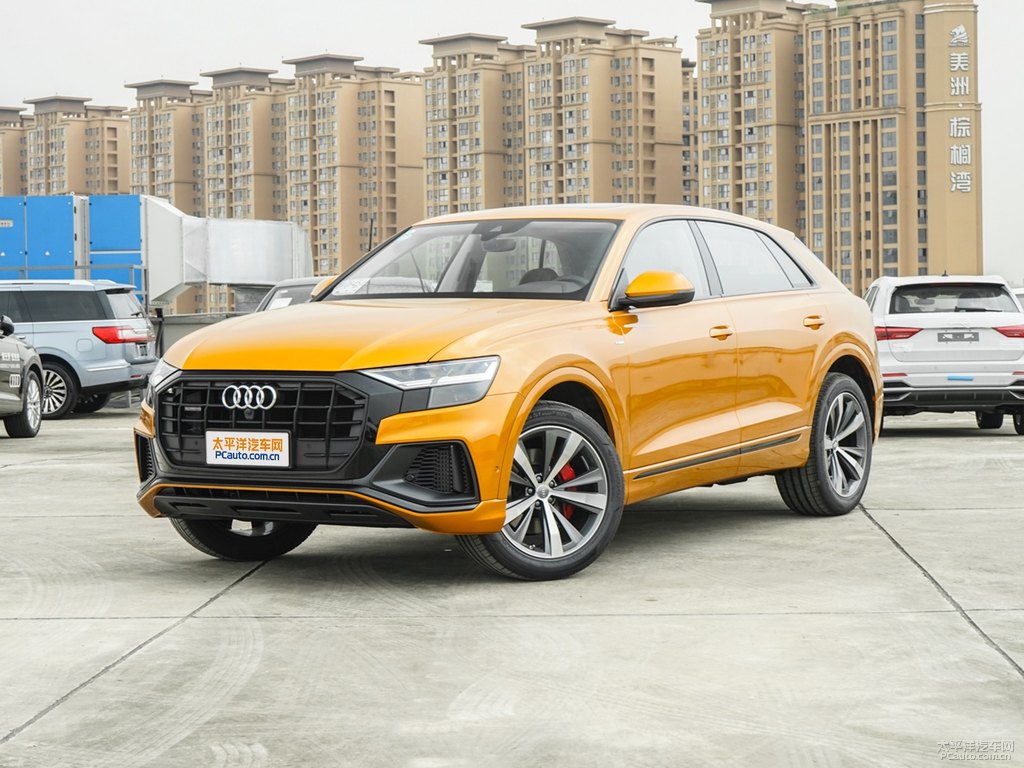 鎏金橙奧迪Q8整車外觀外觀圖片