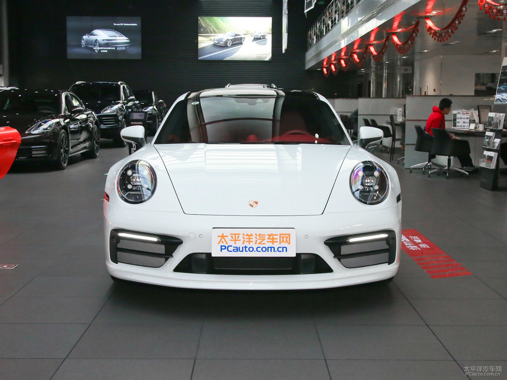 白色保時(shí)捷911整車外觀外觀圖片