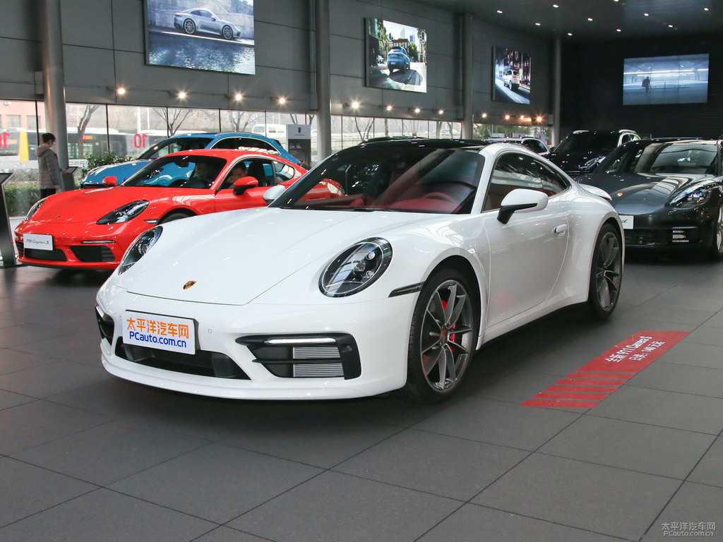 白色保時(shí)捷911整車外觀外觀圖片
