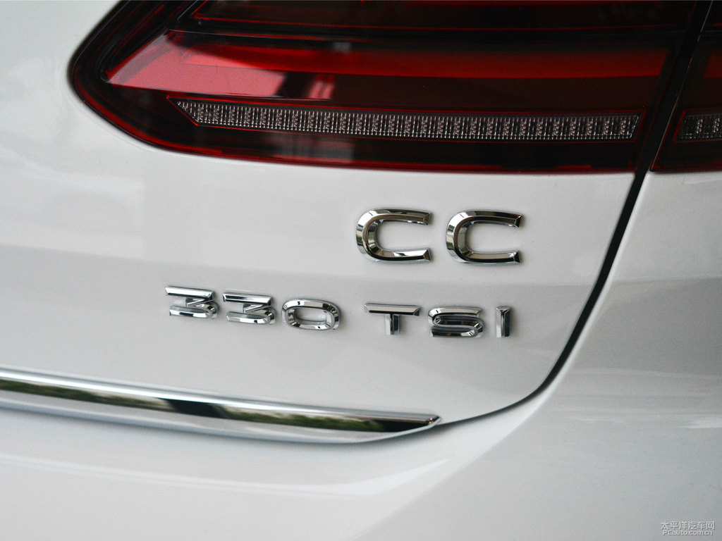 朱鷺白大眾CC車(chē)尾外觀圖片
