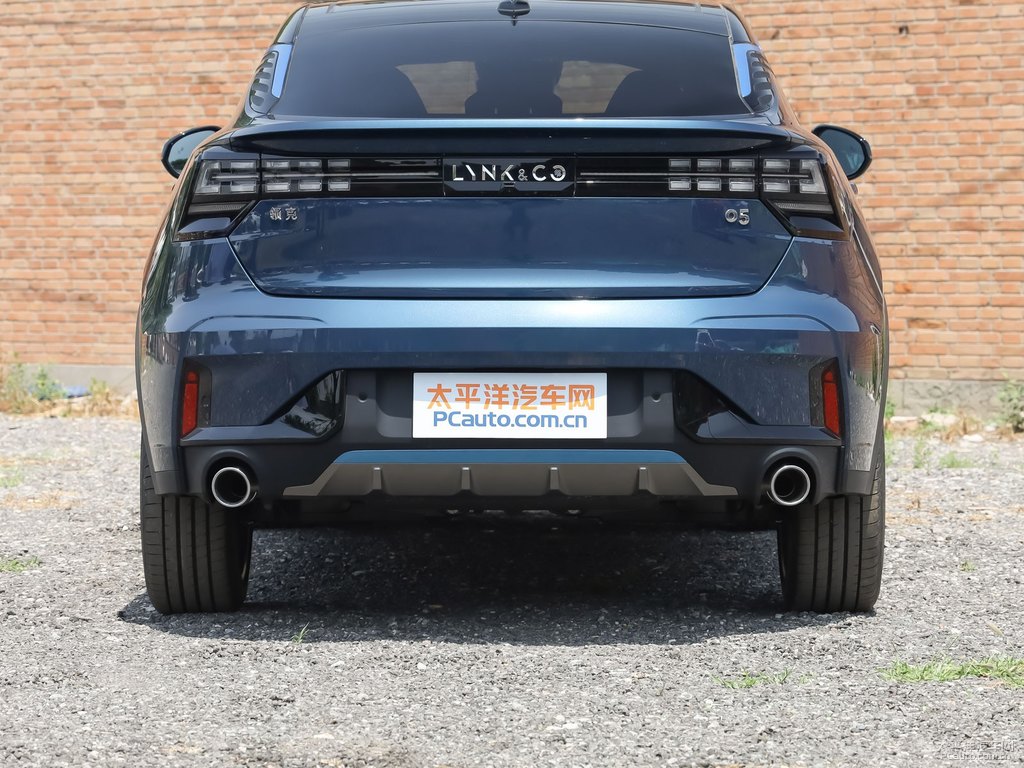 黑+藍(lán)領(lǐng)克05車尾外觀圖片