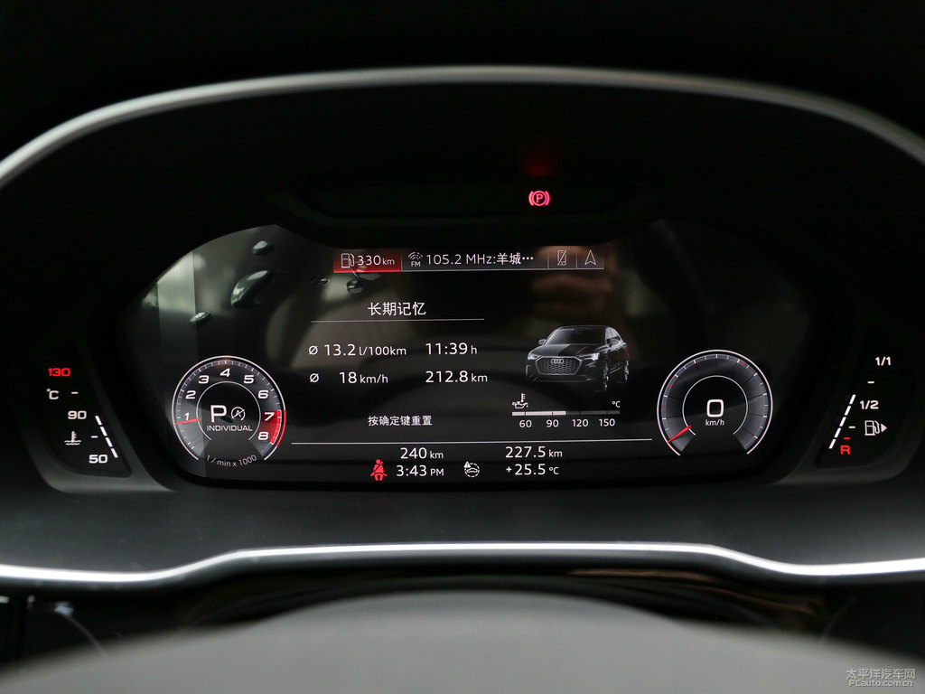 天云灰奧迪Q3 Sportback中控內(nèi)飾圖片