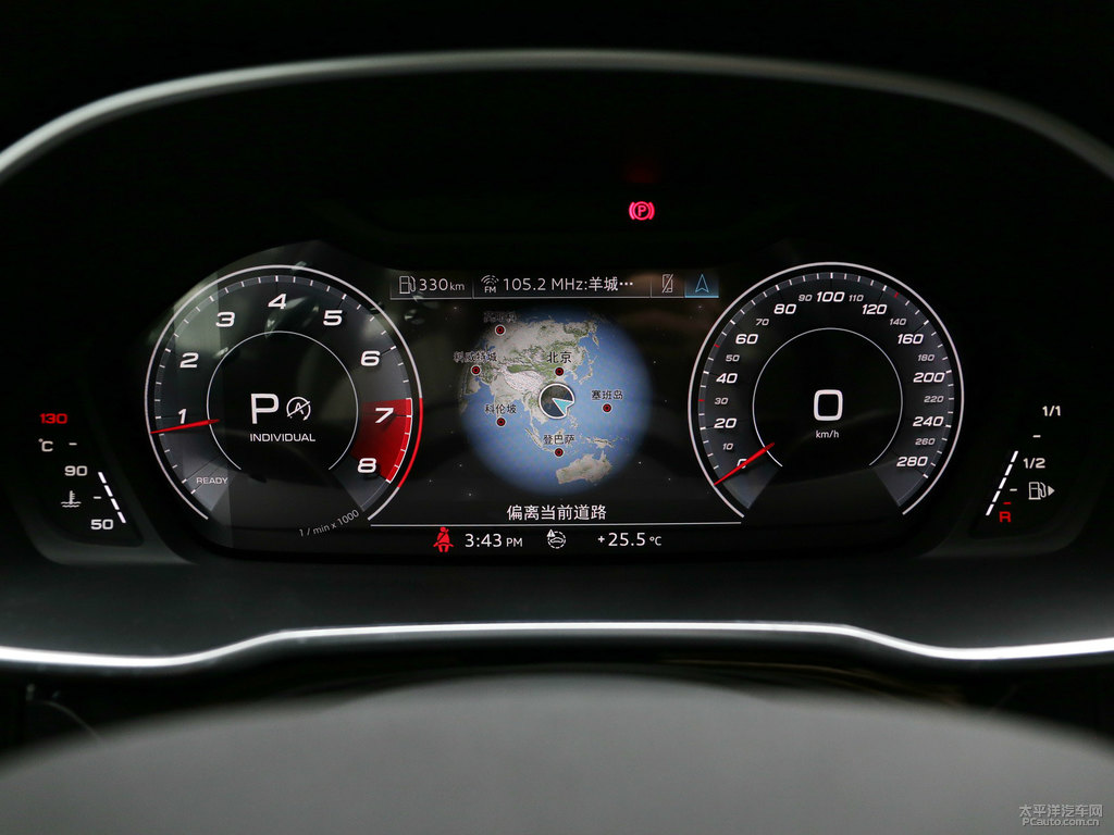 天云灰奧迪Q3 Sportback中控內(nèi)飾圖片