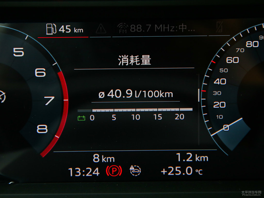 冰川白奧迪Q3 Sportback中控內(nèi)飾圖片