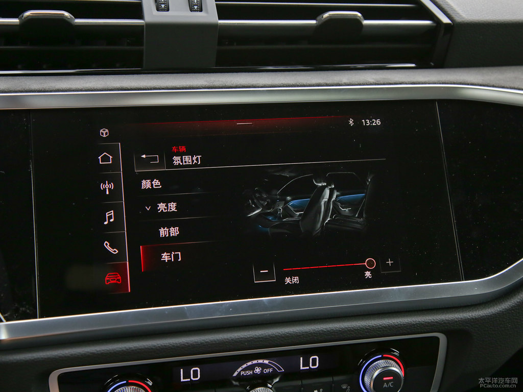 冰川白奧迪Q3 Sportback中控內(nèi)飾圖片