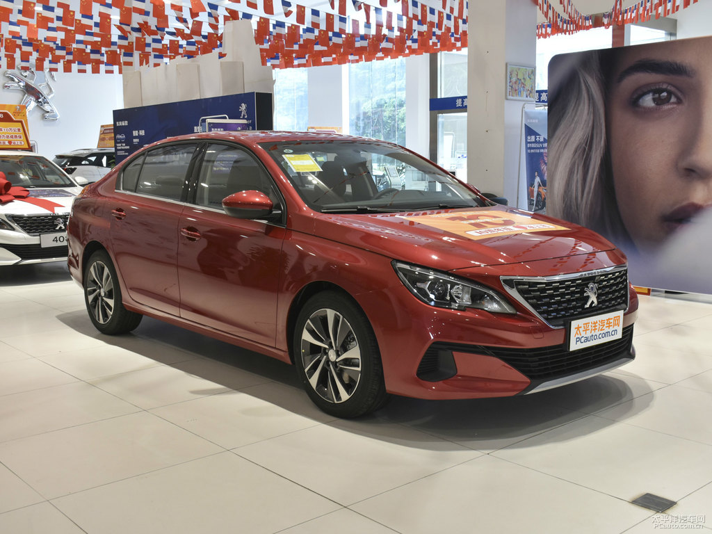 塞納紅標致408整車外觀外觀圖片