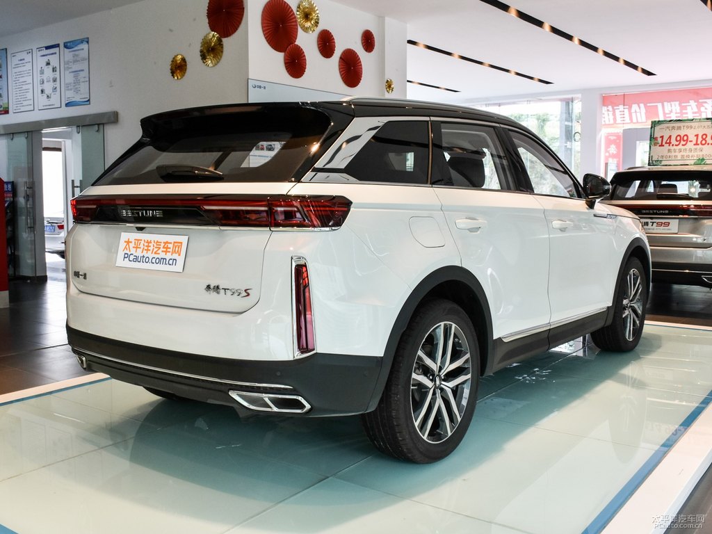 珠光白奔騰T99整車(chē)外觀外觀圖片