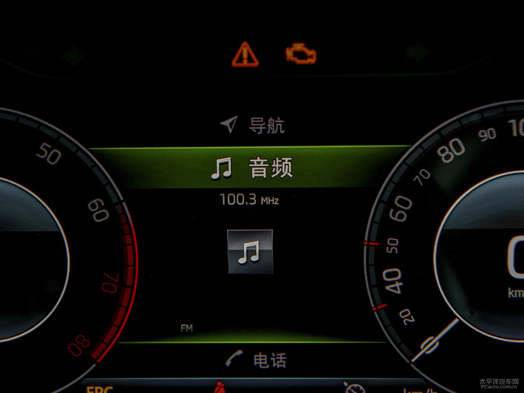 冰雪白柯迪亞克中控內(nèi)飾圖片