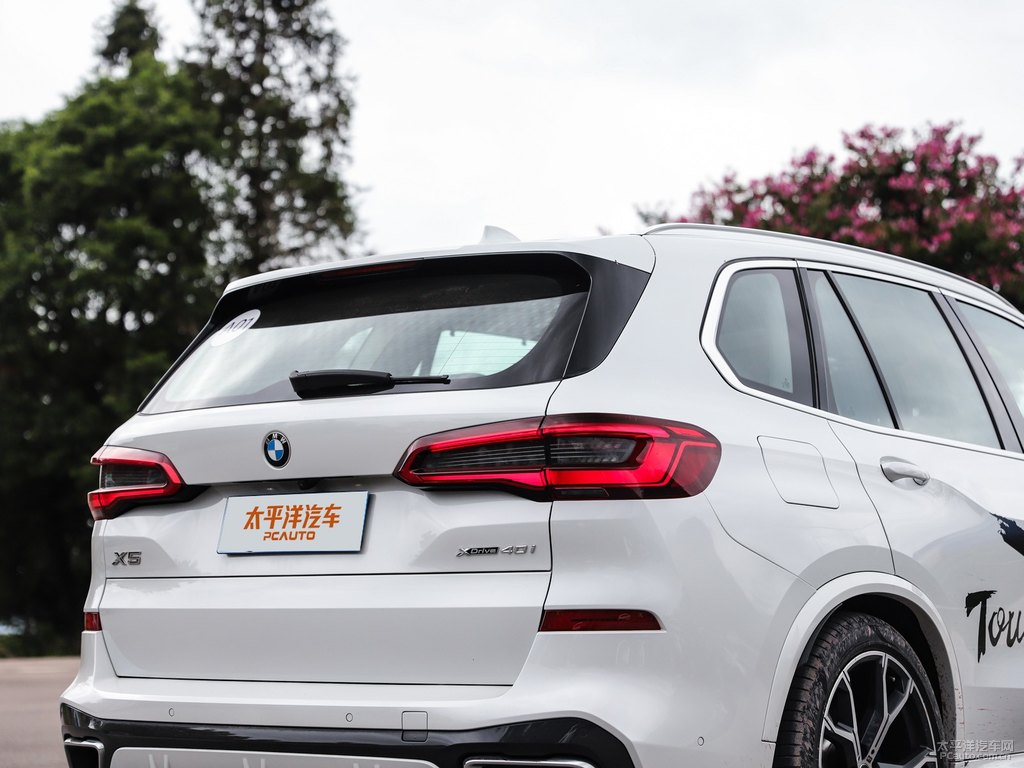 礦石白寶馬X5(進口)車尾外觀圖片