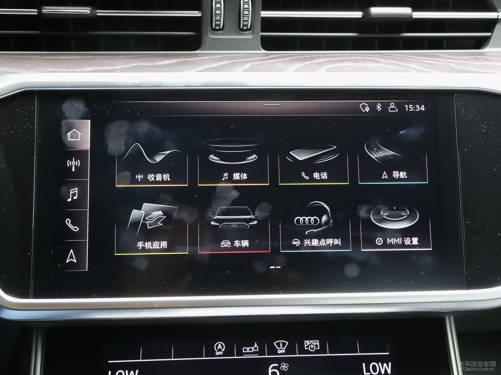 探戈紅奧迪A6(進(jìn)口)中控內(nèi)飾圖片