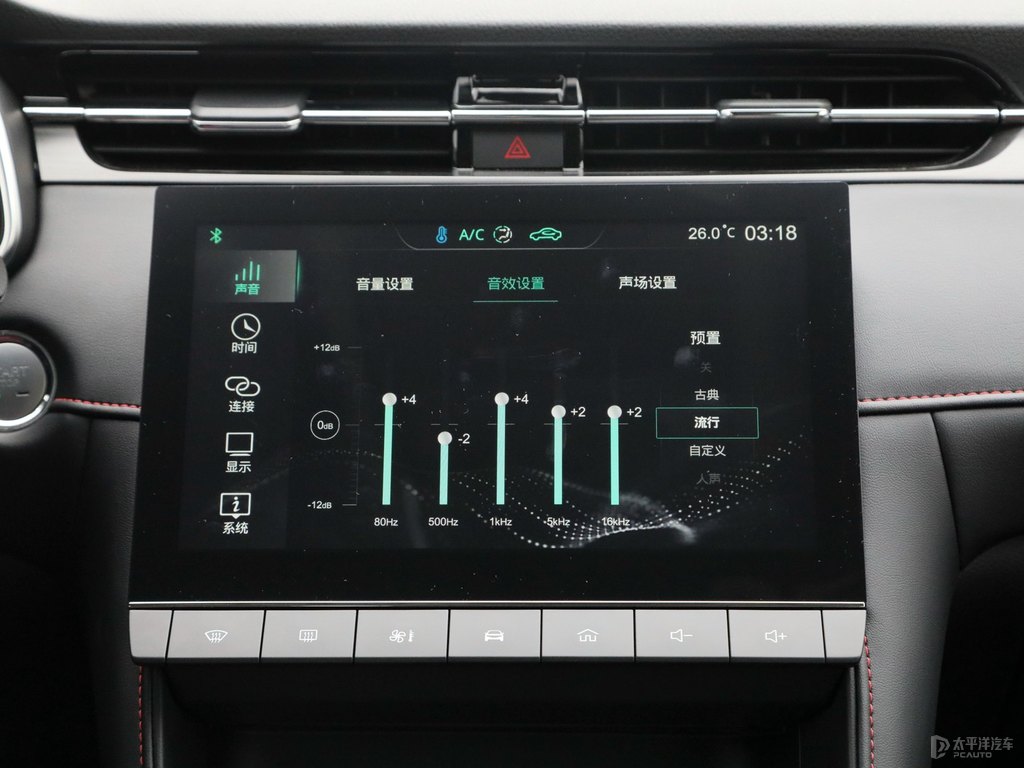 碳素灰MG6中控內(nèi)飾圖片