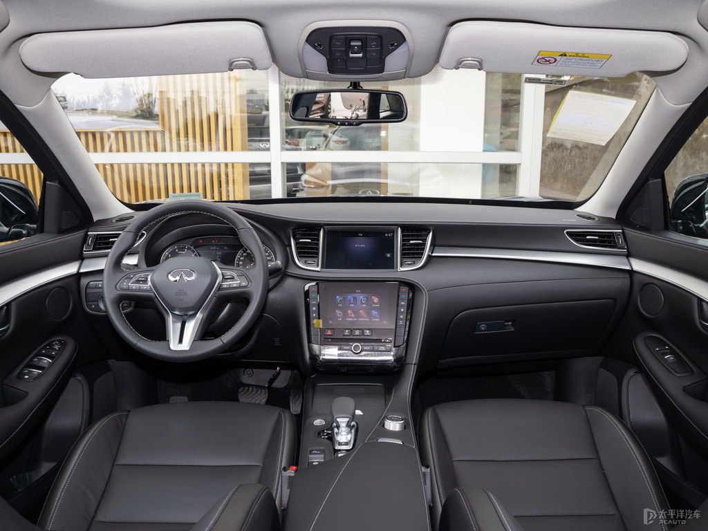 海浪藍(lán)英菲尼迪QX50中控內(nèi)飾圖片