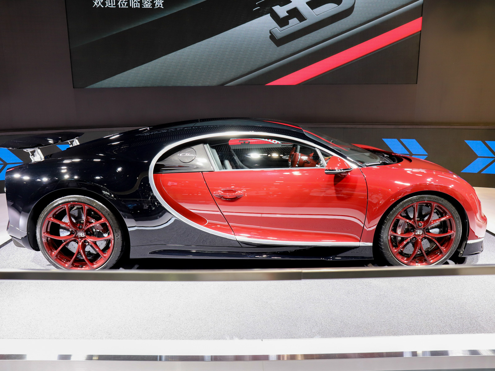 布加迪Chiron車展高清大圖