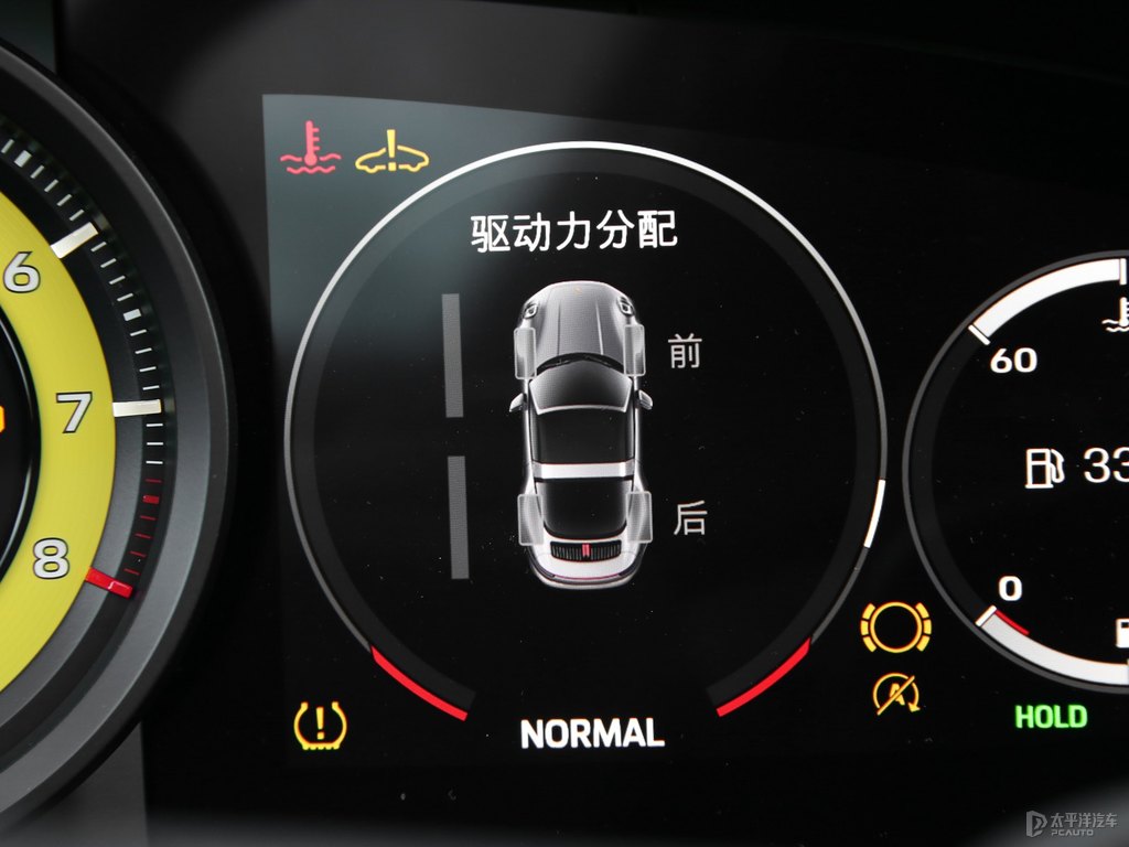 競(jìng)速黃保時(shí)捷911中控內(nèi)飾圖片
