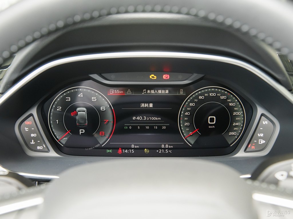 鱷魚(yú)綠奧迪Q3 Sportback中控內(nèi)飾圖片