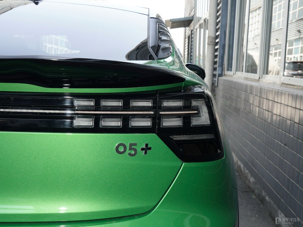 黑色+綠色領(lǐng)克05車尾外觀圖片