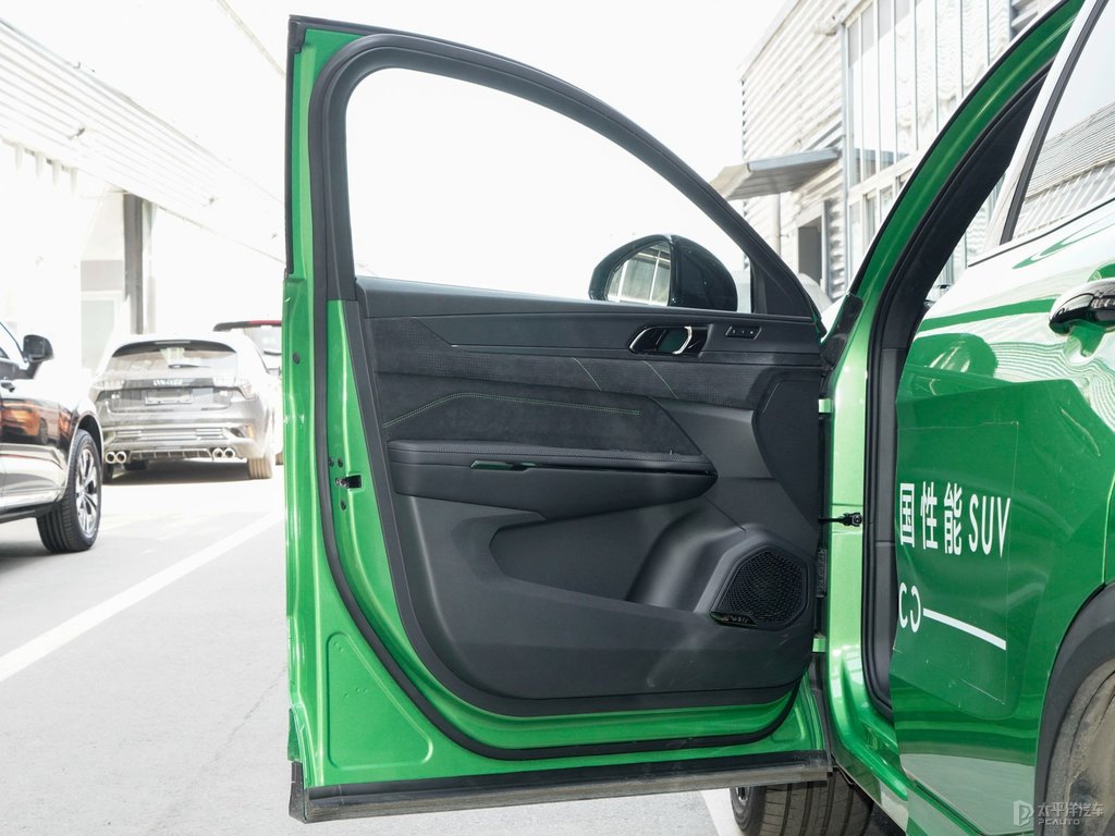 黑色+綠色領(lǐng)克05車廂內(nèi)飾圖片