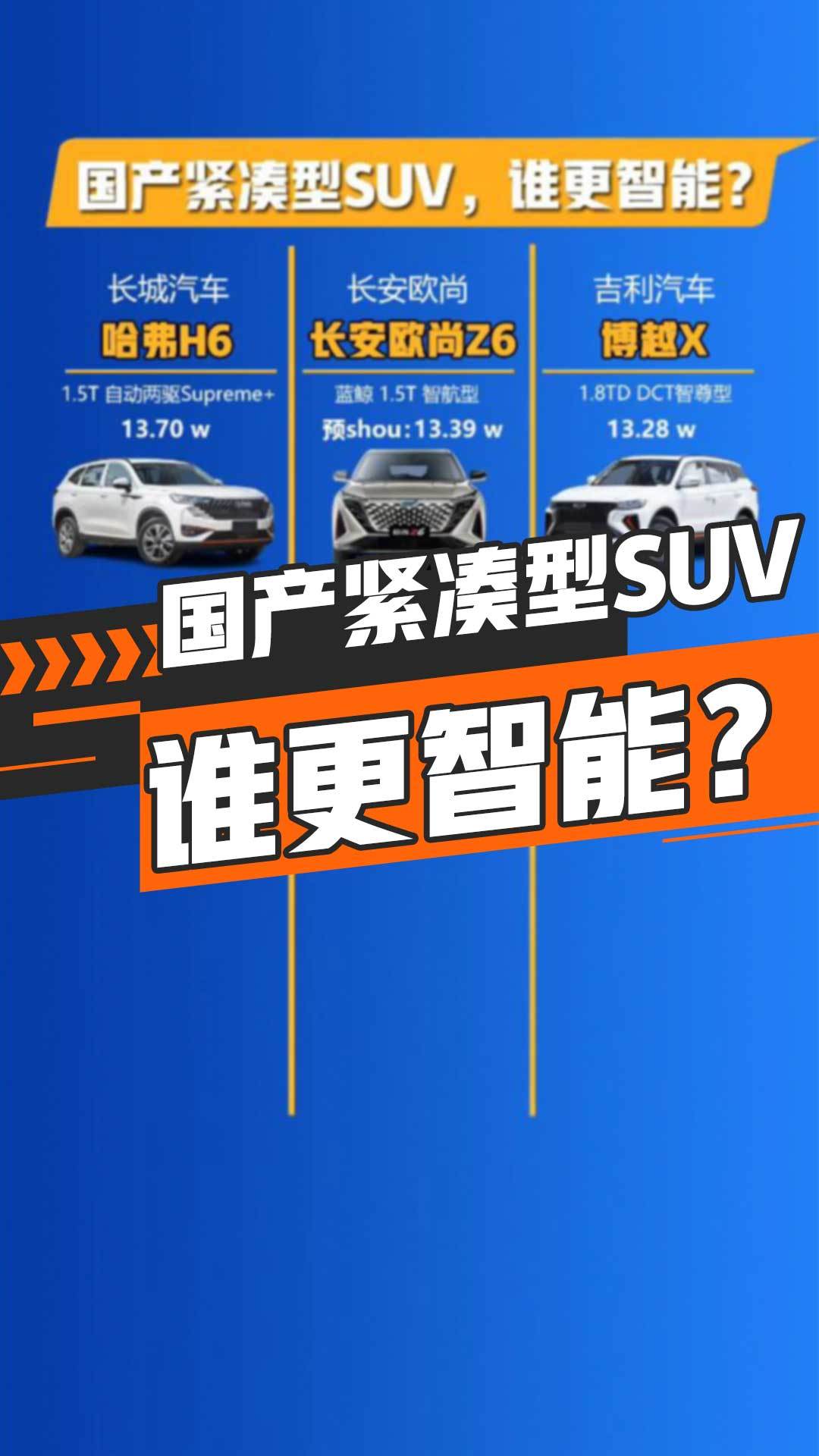 国产紧凑型SUV，谁更智能？