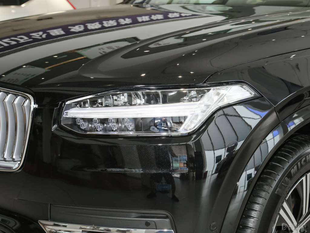 瑪瑙黑沃爾沃XC90新能源車頭外觀圖片