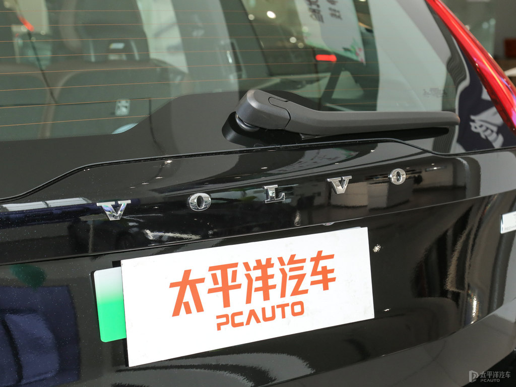 瑪瑙黑沃爾沃XC90新能源車尾外觀圖片