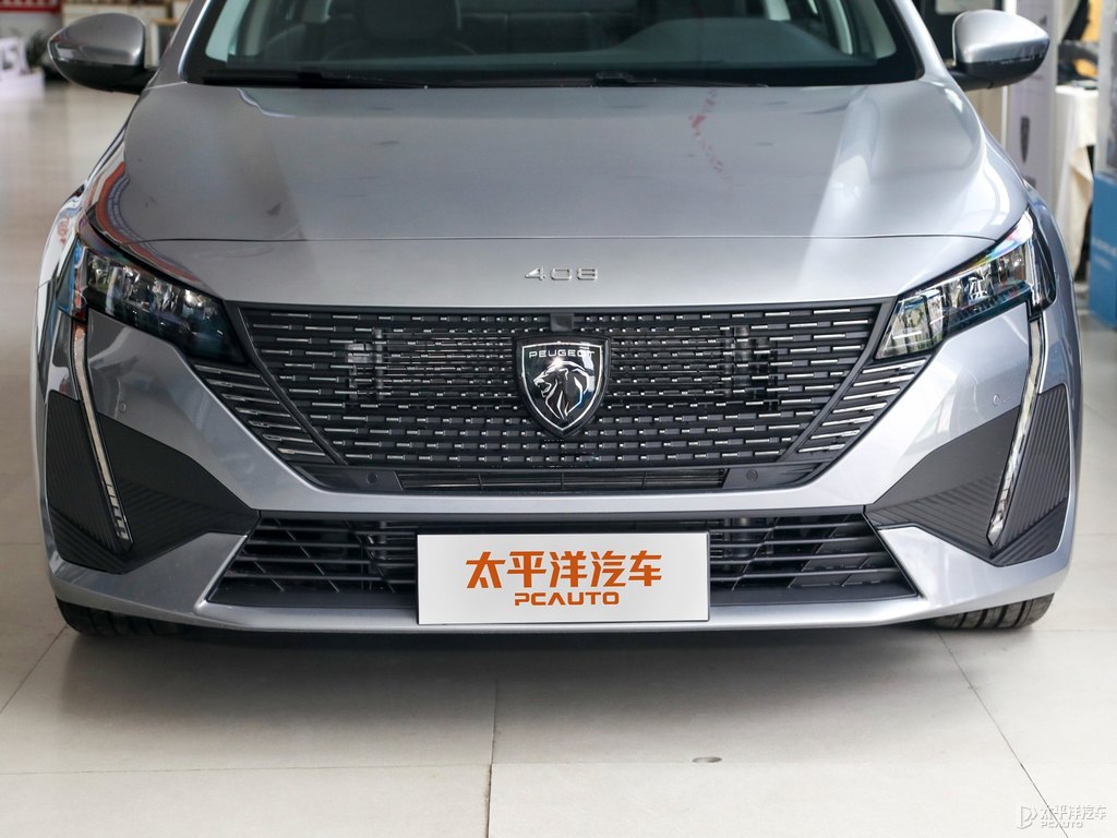銀翼灰標(biāo)致408車頭外觀圖片
