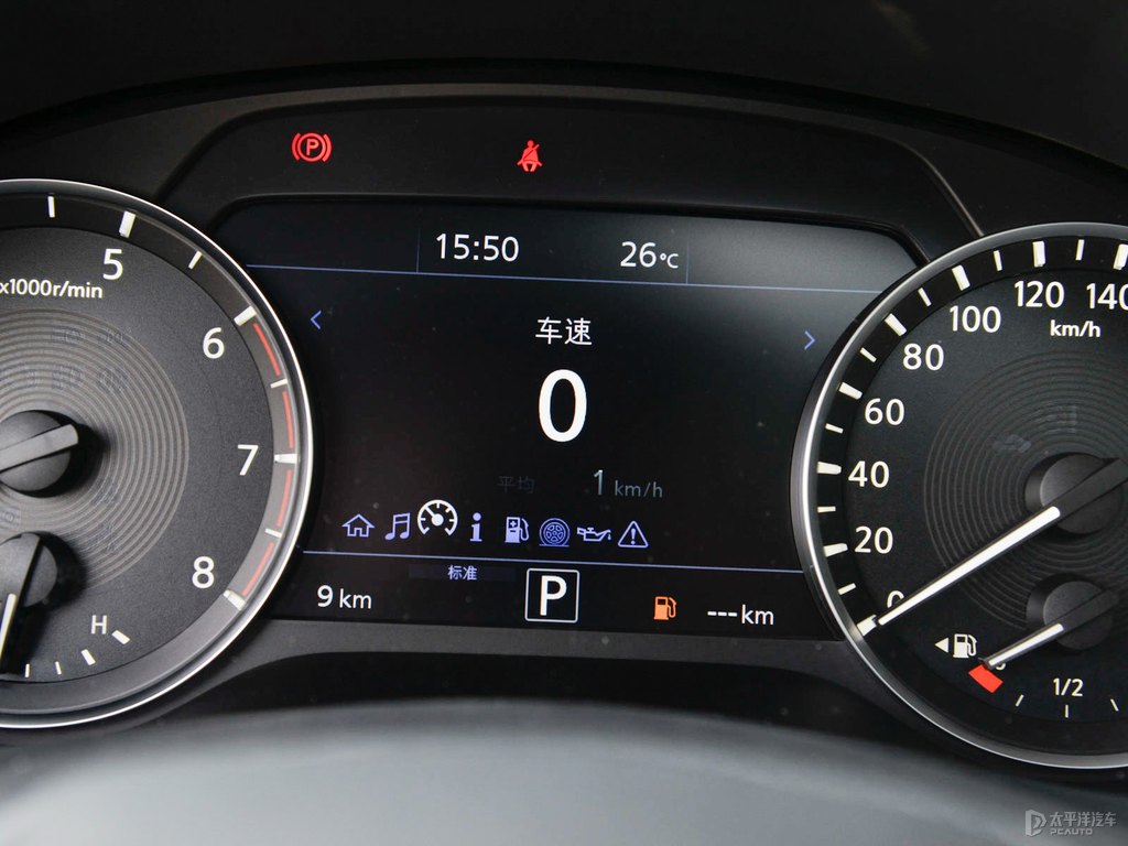 浪潮灰英菲尼迪QX50中控內(nèi)飾圖片