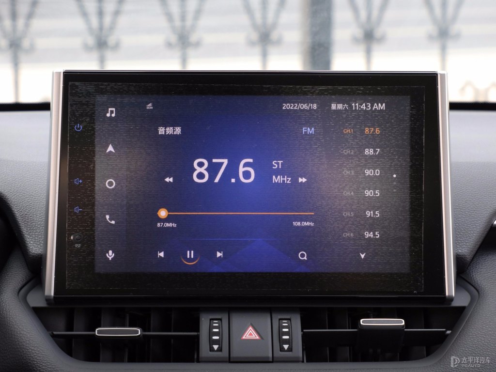鉑金白R(shí)AV4榮放中控內(nèi)飾圖片