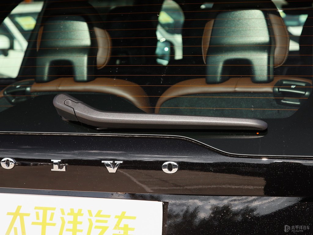 瑪瑙黑沃爾沃XC90新能源車尾外觀圖片