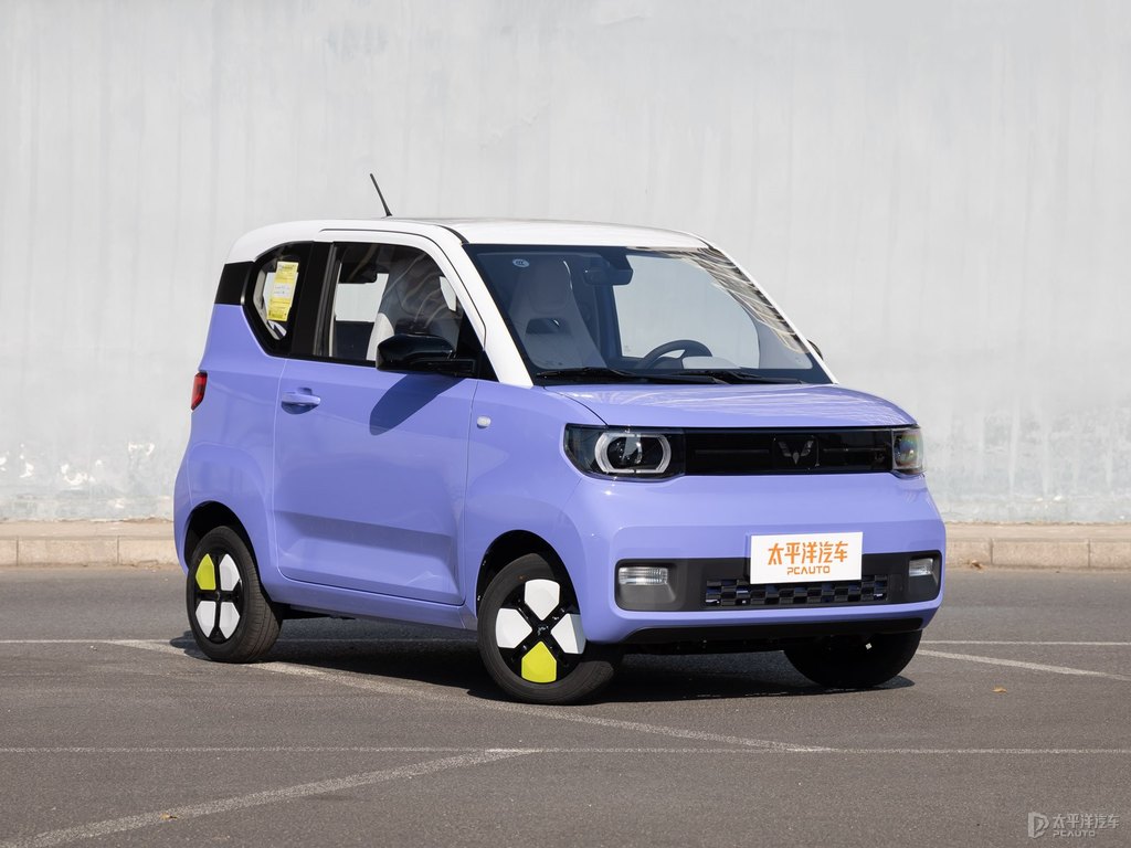 黑色+薰衣草紫宏光MINIEV整車外觀外觀圖片