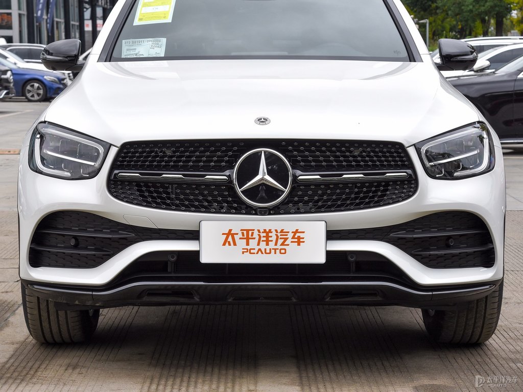 北极白奔驰glc轿跑 进口 车头外观图片 奔驰glc轿跑 进口 2023款 Glc 300 4matic 7478539 太平洋汽车网