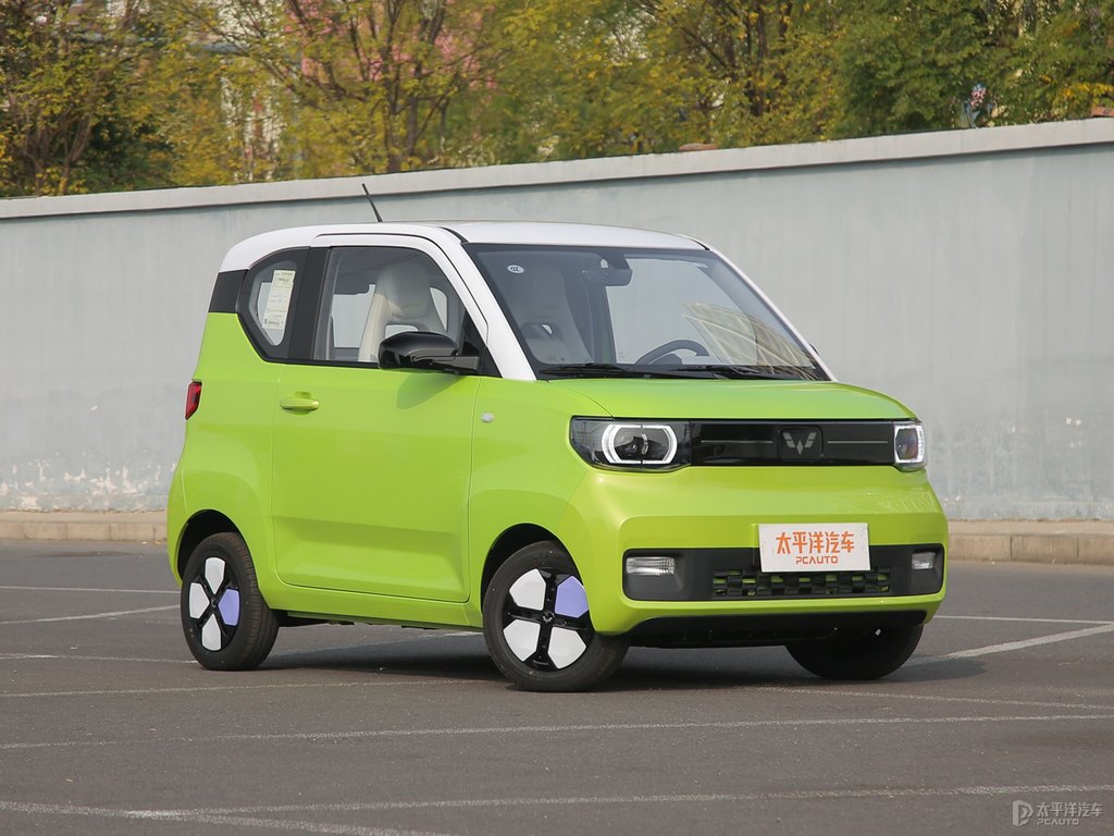 黑色+青檸黃宏光MINIEV整車外觀外觀圖片
