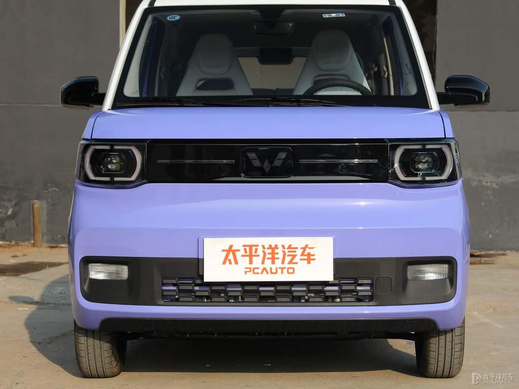 白色+薰衣草紫宏光MINIEV車(chē)頭外觀(guān)圖片