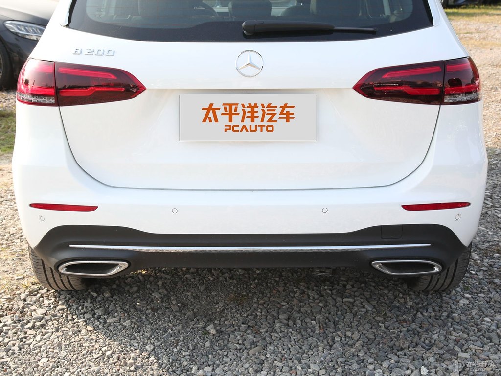 北極白奔馳B級(jí)車尾外觀圖片