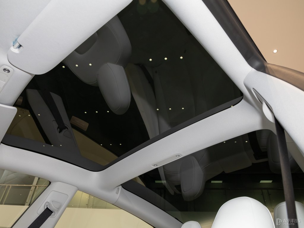 珍珠白Model 3車廂內(nèi)飾圖片