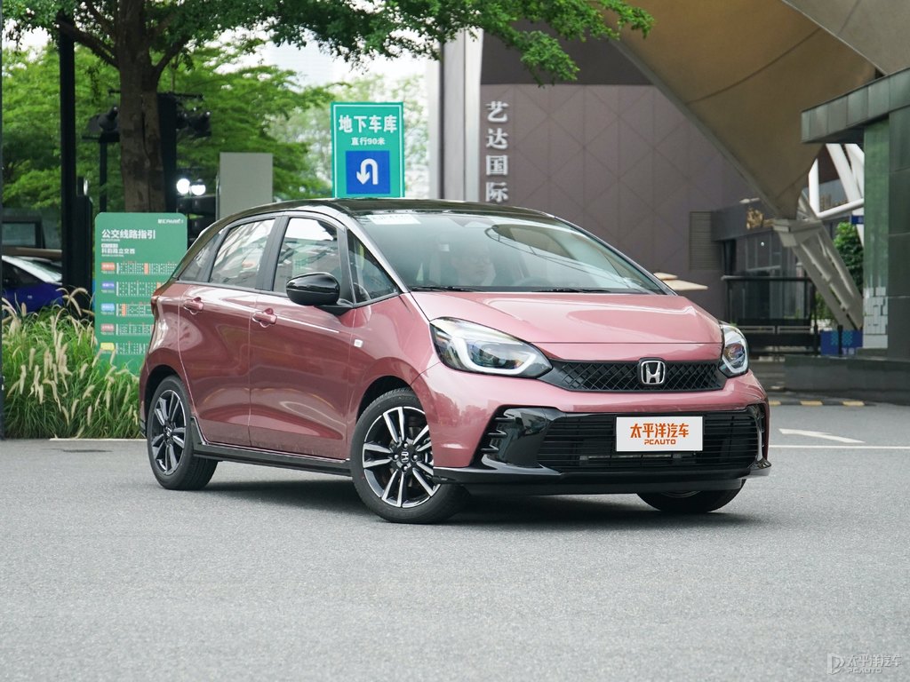 黑色+藤花紫飛度整車外觀外觀圖片