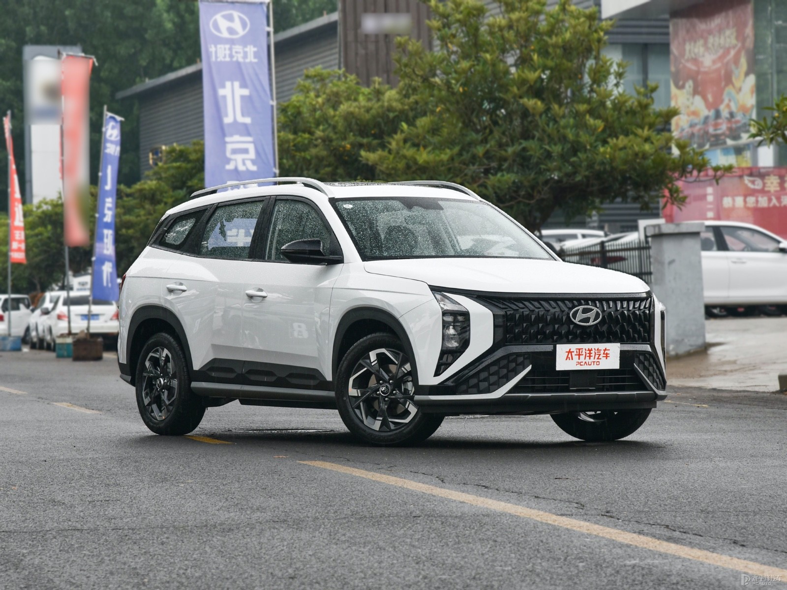 星月瓷白北京現(xiàn)代ix35整車外觀外觀圖片