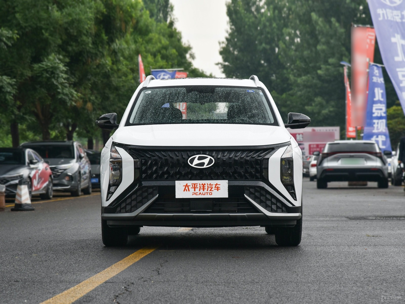 星月瓷白北京現(xiàn)代ix35整車外觀外觀圖片