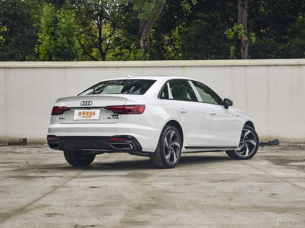 朱鷺白奧迪A4L整車外觀外觀圖片