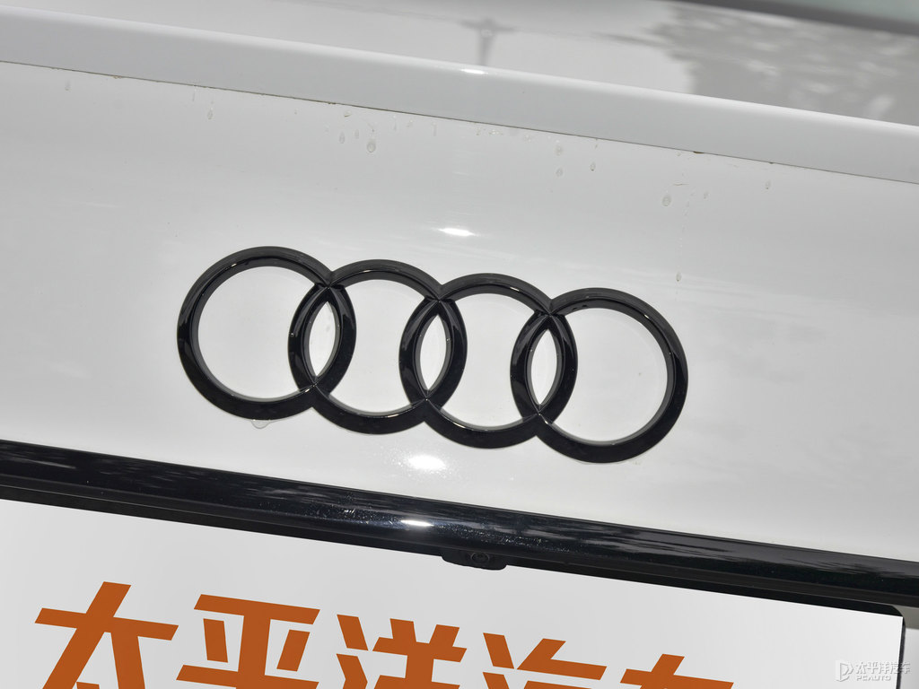 朱鷺白奧迪A4L車尾外觀圖片