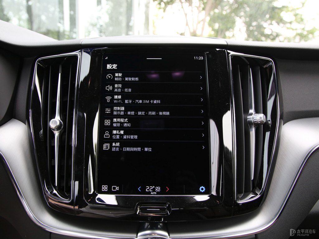 瑪瑙黑沃爾沃XC60中控內飾圖片