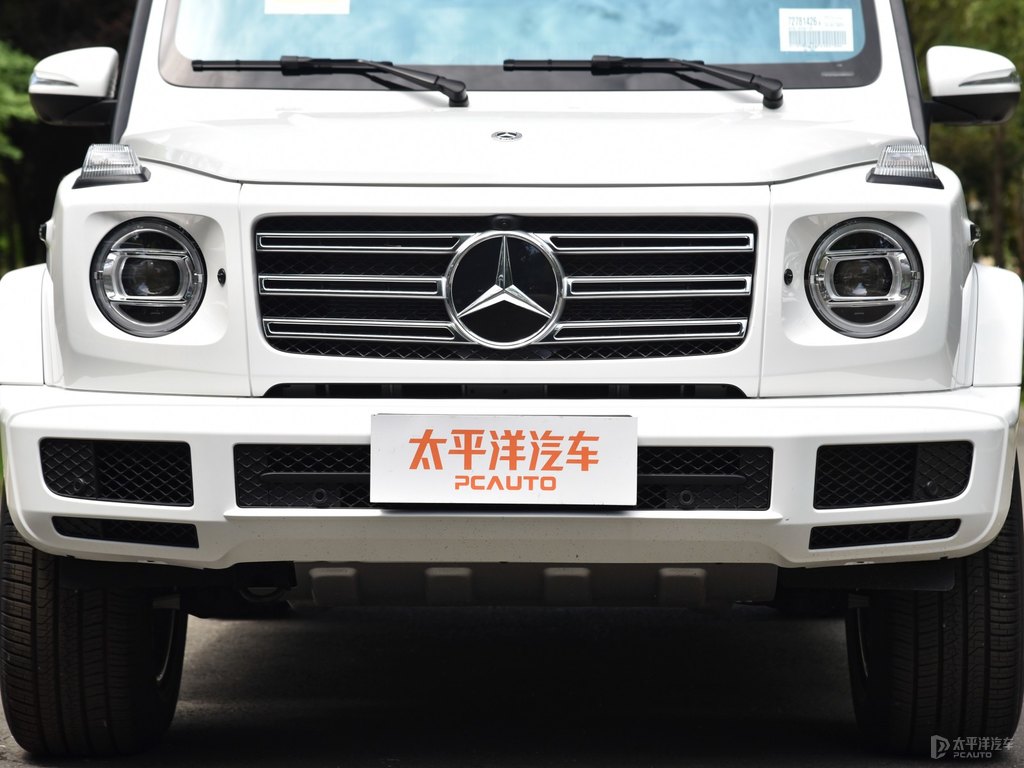北極白奔馳G級車頭外觀圖片