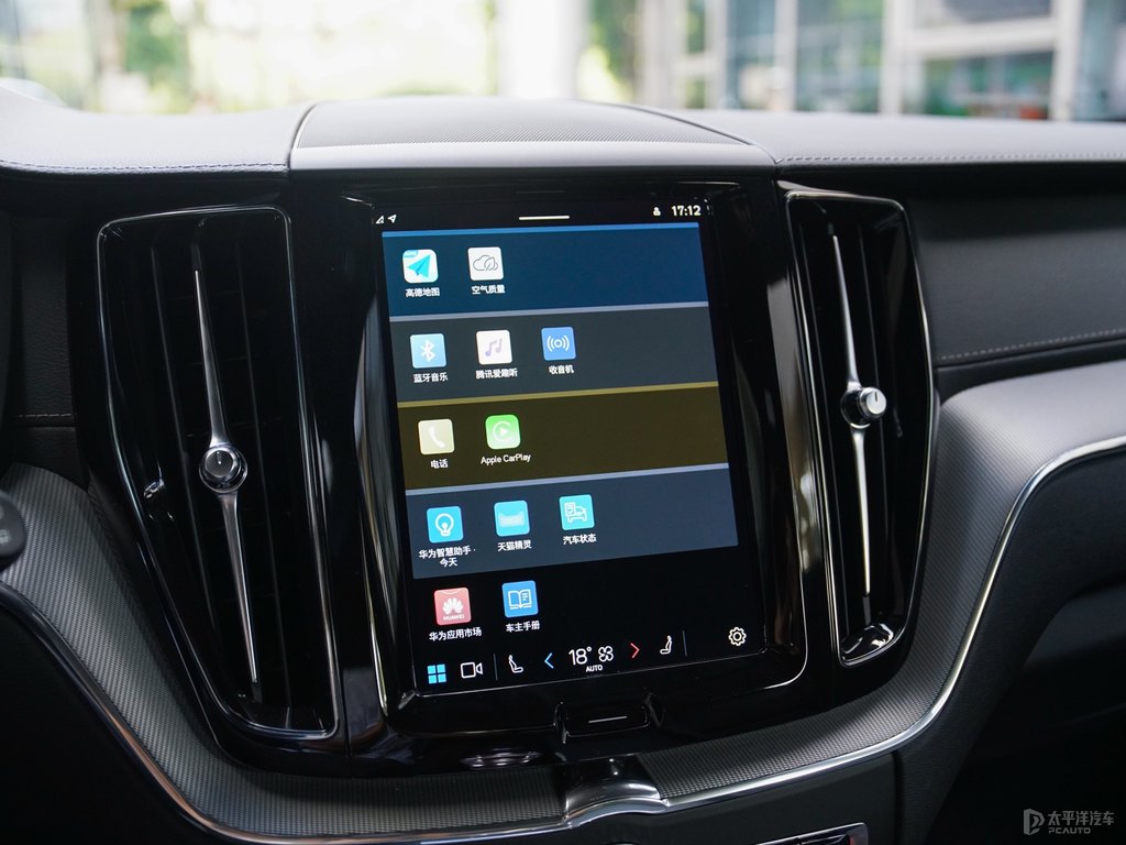 水晶白沃爾沃XC60中控內飾圖片