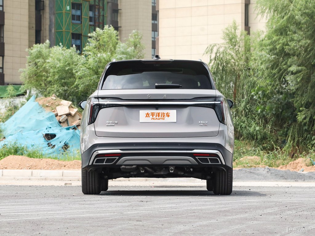 黑色+藝術(shù)灰紅旗HS7整車(chē)外觀外觀圖片