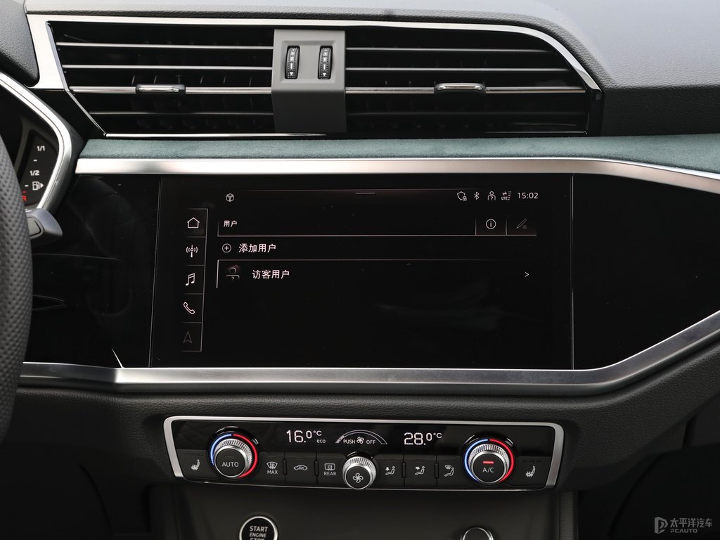阿瓦隆綠奧迪Q3 Sportback中控內(nèi)飾圖片