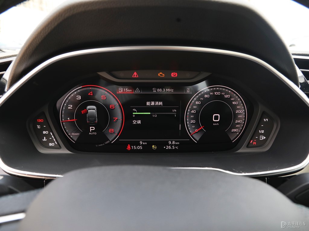 阿瓦隆綠奧迪Q3 Sportback中控內飾圖片