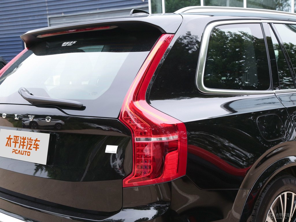 瑪瑙黑沃爾沃XC90新能源車尾外觀圖片