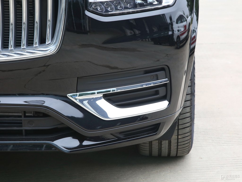 瑪瑙黑沃爾沃XC90新能源車頭外觀圖片
